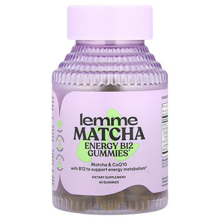 Lemme, 能量 B12 和輔酶 Q10 軟糖，抹茶味，60 粒