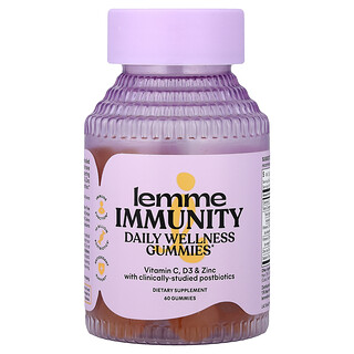 Lemme, 日常機體抵抗健康軟糖，甜橙味，60 粒