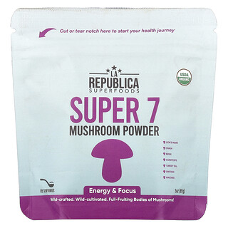 La Republica, 超級 7 蘑菇粉，3 盎司（85 克）