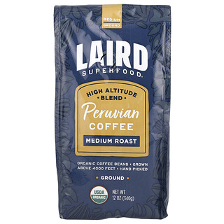 Laird Superfood, 秘魯咖啡，研磨，中度烘焙，12 盎司（340 克）