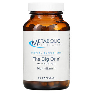 Metabolic Maintenance, The Big One 無鐵複合維生素，90 粒膠囊