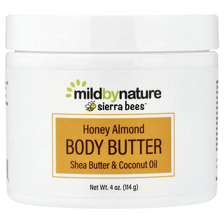 Mild By Nature, Sierra Bees™，蜂蜜杏仁身體乳，4 盎司（114 克）
