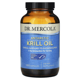 Dr. Mercola, 南極磷蝦油，180 粒膠囊