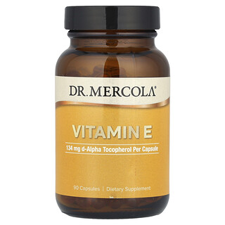 Dr. Mercola, 維生素 E，134 毫克，90 粒膠囊