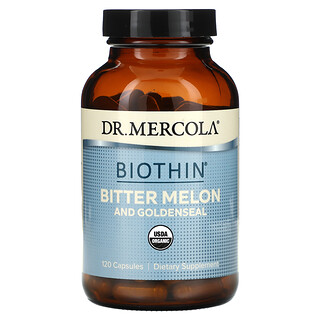 Dr. Mercola, Biothin，苦瓜和白毛茛，120 粒膠囊