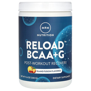 MRM Nutrition, RELOAD 支鏈氨基酸+G 修復補充劑，鍛煉後修復，海島混合風味，11.6 盎司（330 克）