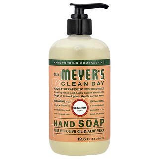 Mrs. Meyers Clean Day, 洗手液，天竺葵味，12.5 盎司（370 毫升）