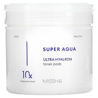 Missha, Super Aqua，超補水爽膚水墊，90 片，6.34 盎司（18 克）