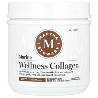 Martha Stewart Wellness, 海洋健康膠原蛋白，咖啡味，15.27 盎司（432.5 克）
