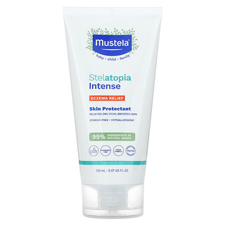 Mustela, Stelatopia Intense，緩解濕疹，皮膚保護劑，無香，5.07 液量盎司（150 毫升）