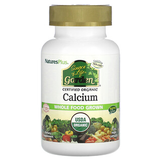 NaturesPlus, Source of Life，花園，鈣，120 粒全素膠囊