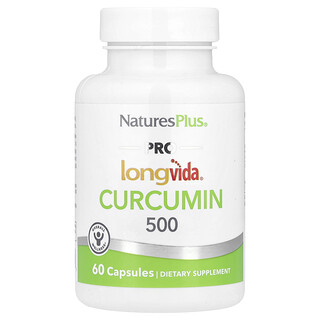 NaturesPlus, Pro Longvida®，姜黃素，500 毫克，60 粒膠囊