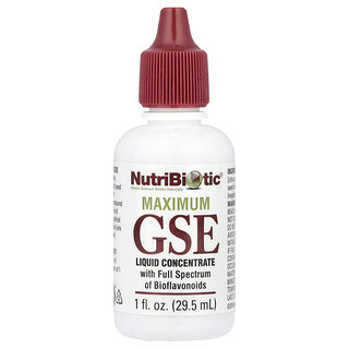 NutriBiotic, Maximum GSE，濃縮液，1 液量盎司（29.5 毫升）
