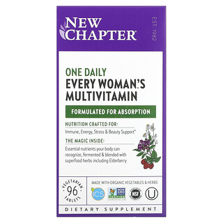 New Chapter, Every Woman 每日一片多維生素，96 片素食片
