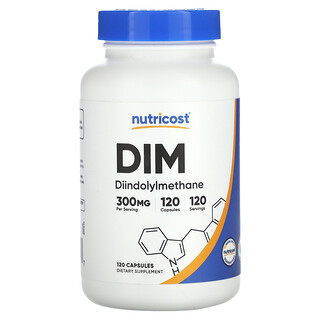 Nutricost, 對氨基苯甲酸（DIM），300 毫克，120 粒膠囊