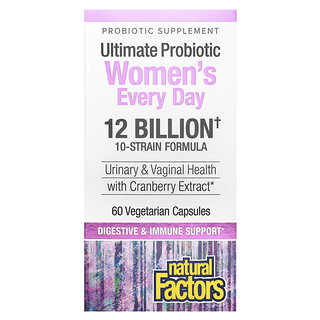 Natural Factors, Ultima Probiotic 女性專用益生菌，120 億 CFU，60 粒素食膠囊