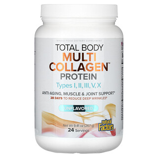 Natural Factors, Total Body, Multi Collagen Protein, Unflavored, 9.41 oz (267 g)