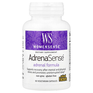 Natural Factors, Womensense，AdrenaSense，腎上腺配方，60 粒素食膠囊