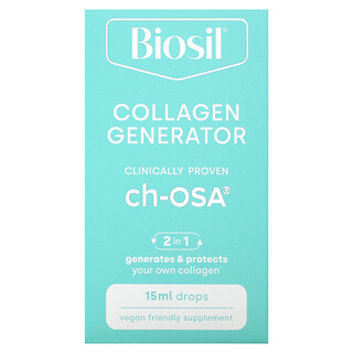 Biosil, ch-OSA 升級版膠原生成膠囊，0.5 液量盎司（15 毫升）
