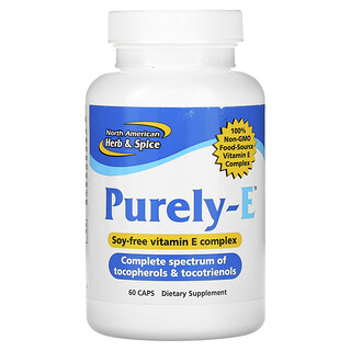 North American Herb & Spice, Purely-E 膠囊，60 粒裝
