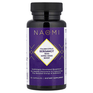 NAOMI, Italian Citrus Bergamot With Nitric Oxide Boost, 30 Capsules