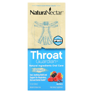 NaturaNectar, 咽喉衛士噴霧，蜂蜜漿果，1液體盎司（30毫升）