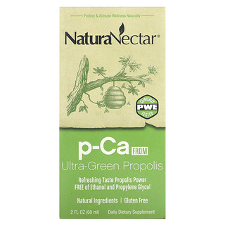 NaturaNectar, 特綠蜂膠對香豆酸，2 液量盎司（60 毫升）