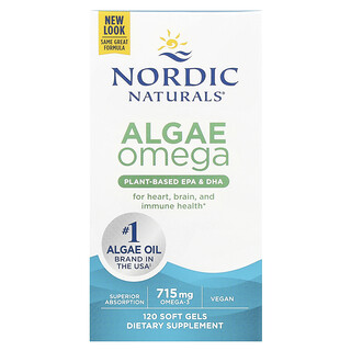Nordic Naturals, 海藻 Omega，715 毫克，120 粒軟膠囊（每粒軟膠囊 357.5 毫克）