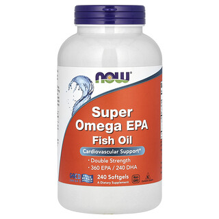 NOW Foods, 超級 Omega EPA 魚油，240 粒軟凝膠
