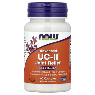 NOW Foods, Advanced UC-II® 關節舒緩，60 粒膠囊