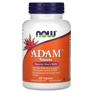 NOW Foods, ADAM，高階男性複合，60 片