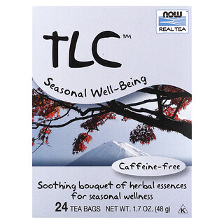 NOW Foods, 真正的茶，TLC，無咖啡萃取，24 茶包，1.7 盎司（48 克）