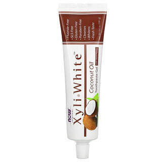 NOW Foods, Solutions，XyliWhite，椰子油牙膏凝膠，薄荷味，6.4 盎司（181 克）