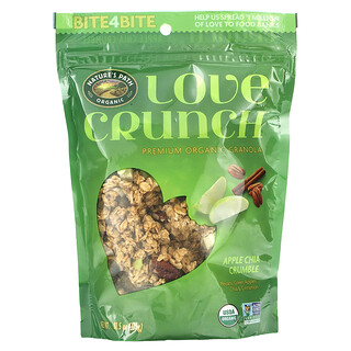 Nature's Path, Love Crunch，優質有機格蘭諾拉燕麥卷，蘋果芡歐鼠尾草泥，11.5 盎司（325 克）
