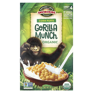 Nature's Path, EnviroKidz，有機 Gorilla Munch 麥片，玉米泡芙，10 盎司（284 克）