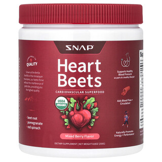 Snap Supplements, Heart Beets，什錦漿果味，8.8 盎司（250 克）