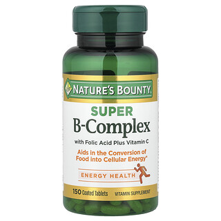 Nature's Bounty, Super B-Complex，含葉酸和維生素C，150片