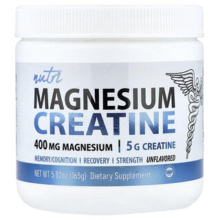 Nutri, Magnesium Creatine, Unflavored, 5.82 oz (165 g)