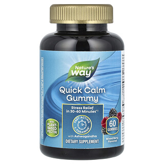 Nature's Way, 快速舒緩軟糖，混合漿果味，60 粒
