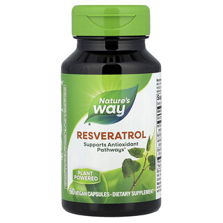 Nature's Way, 白藜蘆醇，60 粒素食膠囊