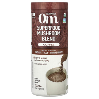Om Mushrooms, SuperFood 蘑菇混合物，咖啡味，6.13 盎司（174 克）
