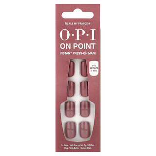 OPI, On Point，即時貼片美甲，短款，法式挑逗，27 件套
