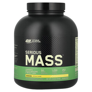 歐普蒙特, Serious Mass™，香蕉味，6 磅（2.72 千克）