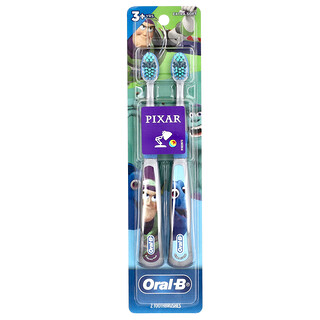 Oral-B, 牙刷，超軟，3 歲以上，皮克斯，2 支