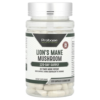 Probase Nutrition, 猴頭菇，100 毫克，120 粒膠囊