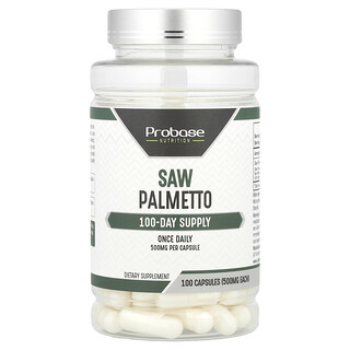 Probase Nutrition, 鋸棕櫚，500 毫克，100 粒膠囊