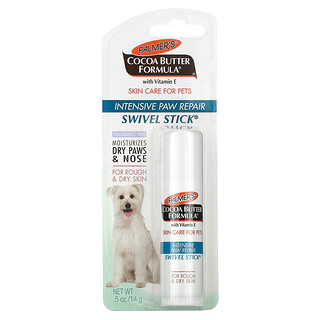 Palmer's for Pets, 含維生素 E 的可可脂配方，旋轉棒強化爪子修復，適用於粗糙和乾燥皮膚，無香，0.5 盎司（14 克）