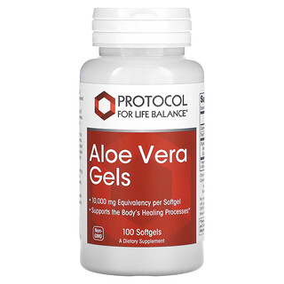 Protocol for Life Balance, 蘆薈凝膠，100 毫克，100 粒軟膠囊