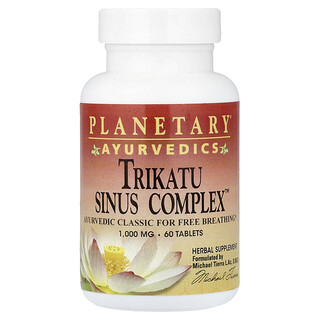 Planetary Herbals, 阿育吠陀，Trikatu Sinus Complex™，60 片