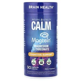 Natural Vitality, Calm®, Magtein®, Magnesium L-Threonate, 90 Vegetarian Capsules